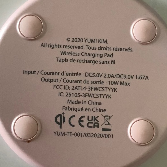 🌸 Yumi Kim Wireless Charging Pad 🌸 - Picture 3 of 3
